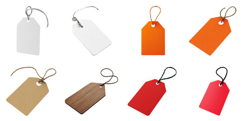 Price tag png isolated object set transparent background for all purpose.