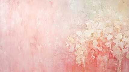 Poster - A soft blush pink texture creates a warm and inviting backdrop enhancing the abstract scene with an atmosphere of gentle elegance and refined beauty