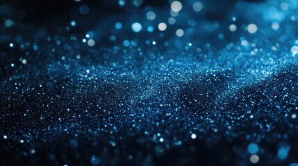 Poster - Abstract background featuring blue glitter
