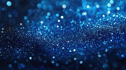 Poster - Abstract background featuring blue glitter