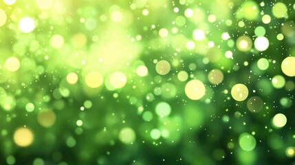 Poster - Abstract green backdrop featuring bokeh effects
