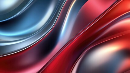Poster - Elegant metallic curved design with a gradient abstract background for presentations