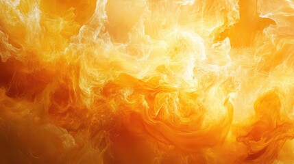 Wall Mural - intense close up of fiery orange and yellow flames