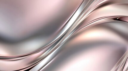 Poster - Elegant metallic curved design with a gradient abstract background for presentations