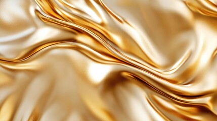 Poster - Abstract shiny smooth gold foil metal texture background