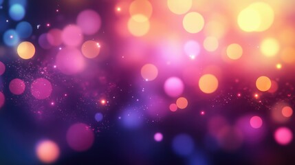 Poster - Abstract background with depth perspective and bokeh effects