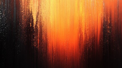 Poster - orange and black vertical background featuring a grainy vibrant color gradient with a textured noise