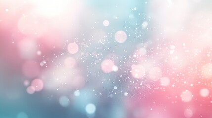 Poster - Pastel abstract background featuring blended shades of pink silver and light blue with a soft blurred effect