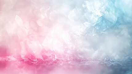 Poster - Pastel abstract background featuring blended shades of pink silver and light blue with a soft blurred effect