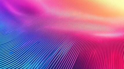 Poster - Abstract gradient pattern with neon colors blending smoothly, space for copy in the corners