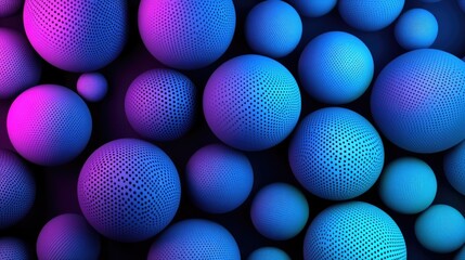 Leinwandbilder - Abstract sphere pattern with a 3D illusion effect, plenty of room for text in the background