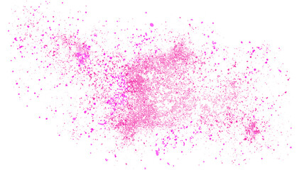 Pink glitter scattered background and texture vector illustration, glitter texture for party, Choky glitter powder spark blink celebrate, fly through pink glitter particles, blur foil explode in air