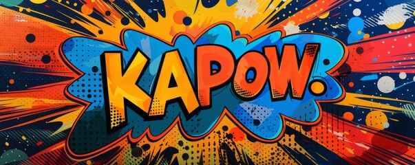 Energetic pop art background featuring 