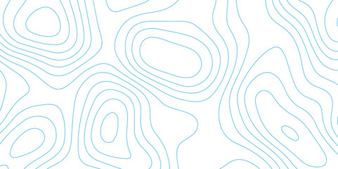 Poster - Abstract design with seamless pattern with lines topographic map. geographic mountain relief. the white on blue contours topography stylized height of the lines. geographic contour map paper texture.