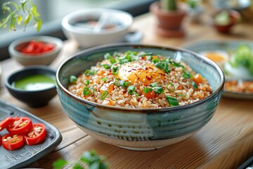 Wall Mural - Delicious Asian Rice Bowl