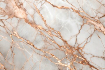 Wall Mural - Detailed white marble with golden veins texture