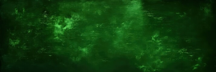Poster - Dark Green Abstract Background with Chaotic Texture