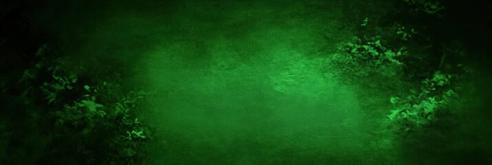 Poster - Dark Green Background with Chaotic Textures