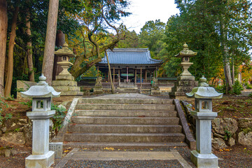 Poster - 滋賀県　鶏足寺の紅葉
