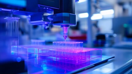 Advanced Bioprinting Technology Creating Innovative Cellular Structures in Sterile Laboratory