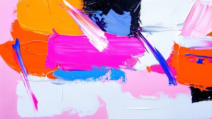 Poster - Vibrant Abstract Expression, a captivating exploration of colors and shapes, evoking emotion through dynamic forms and imaginative compositions, inviting personal interpretation and reflection.