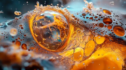 Poster - Intricate Digital Art Patterns, a mesmerizing close-up reveals the rich textures and limitless creativity of technology, showcasing the beauty of digital artistry's complexity.