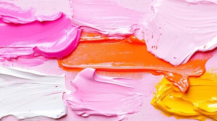 Poster - Vibrant Impasto Acrylic Textures, rich abstract patterns with intricate details, ideal for wallpaper or art prints, showcasing dynamic color depth and artistic expression.