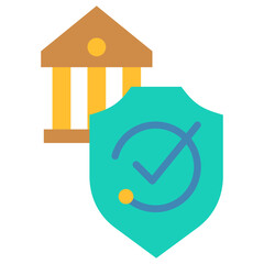 Wall Mural - Cybersecurity Compliance Icon