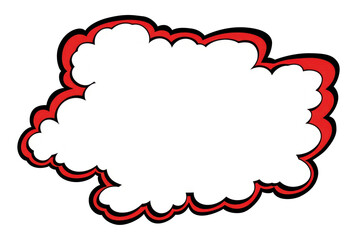 Canvas Print - png cloud frame border backgrounds outdoors pattern.