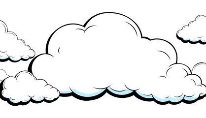 Canvas Print - png cloud border backgrounds outdoors sky.