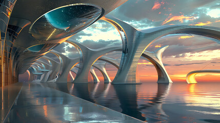 Wall Mural - futuristic scene