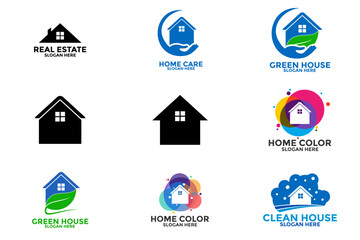 Wall Mural - set of Home logo design icon, House logo set