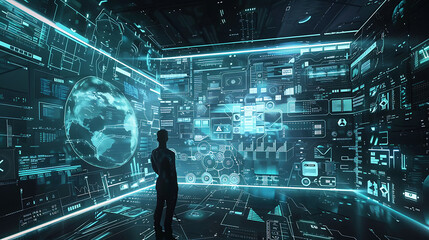 Wall Mural - future technology