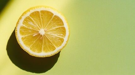 A fresh lemon cut in half, showcasing its juicy interior against a vibrant background.