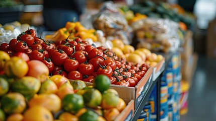 Wall Mural - Fresh Produce at a Local Market