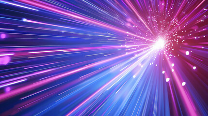 Wall Mural - Colorful abstract light burst trails background