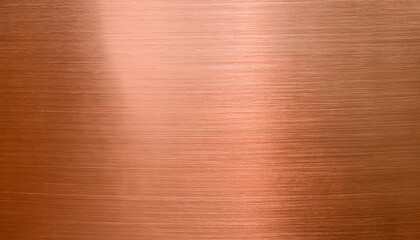 Wall Mural - Closeup of polished copper texture background