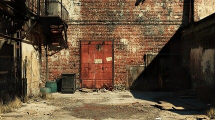 Poster - Urban Decay: A Grungy Back Alley