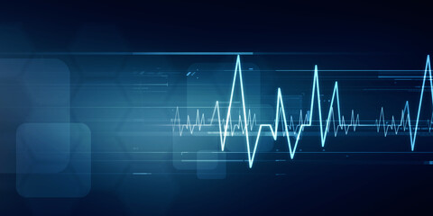 2D illustration medical structure background
