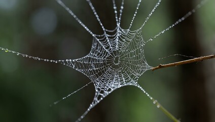 Another close-up of a cobweb.