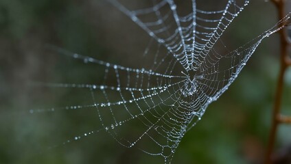 Another close-up of a cobweb.