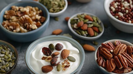 Sticker - High protein snack ideas for healthy eating nuts seeds