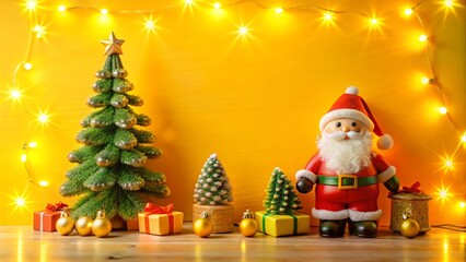 Santa For creating advertising Gifts New Year Holiday Christmas tree Backgrounds for advertising Texture for editor Picture for marketing Image for business Template for editor Wallpaper for desktop