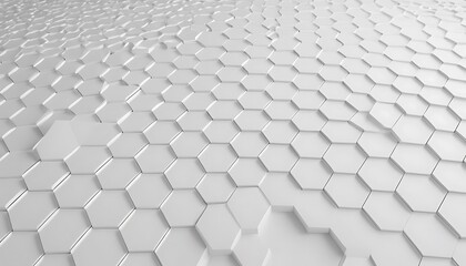 Poster - 3D render, white background, polygon mesh grid with dots and lines.	
