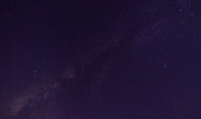 Wall Mural - panorama blue night sky milky way and star on dark background.universe filled with stars, nebula and
