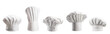 © chones - Chef hat collection isolated on transparent background. Generative AI