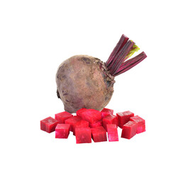 Wall Mural - Fresh beetroot  on transparent png