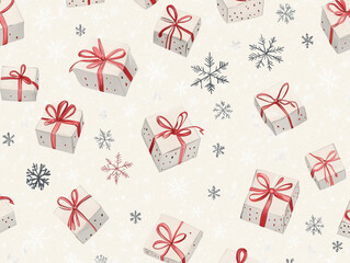 christmas background with gift boxes