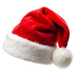 © png sublimation - red and white santa hat isolated on transparent background