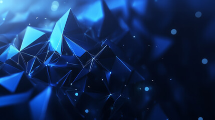 High tech technology geometric and connection blue plexus background
